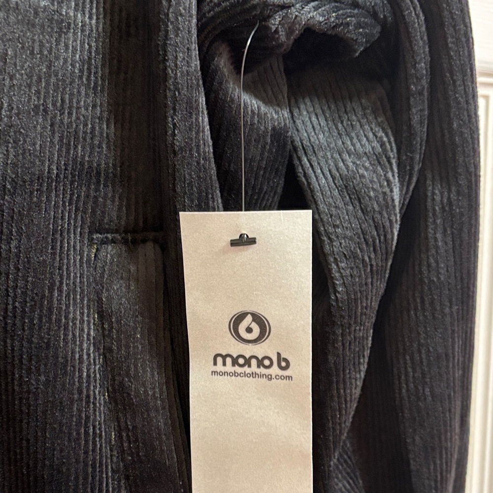 Mono B Charcoal Ribbed Corduroy Jacket and cargo Skort set - Picture 4 of 12